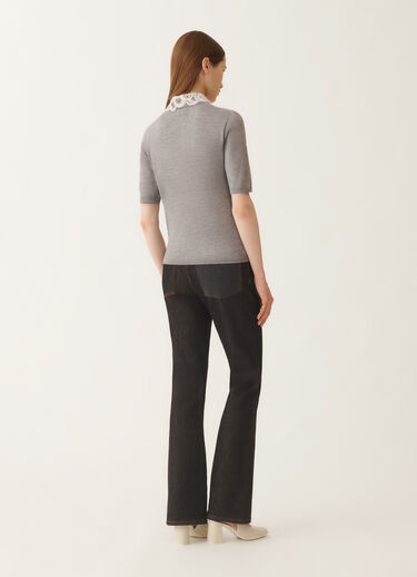 Fabiana Filippi Pull en cachemire et soie, roche GRIS MAD215F006L5940000