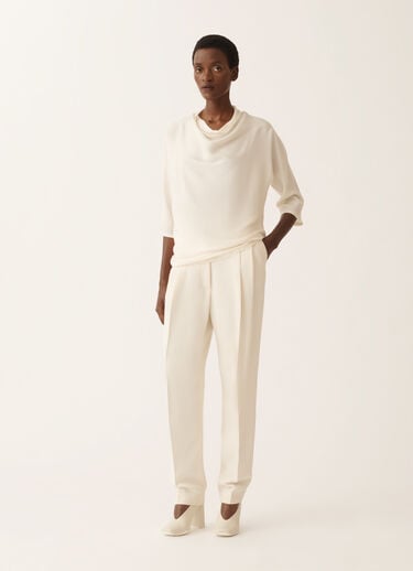 Fabiana Filippi Top in enver satin, butter White TPD225F843L7030000