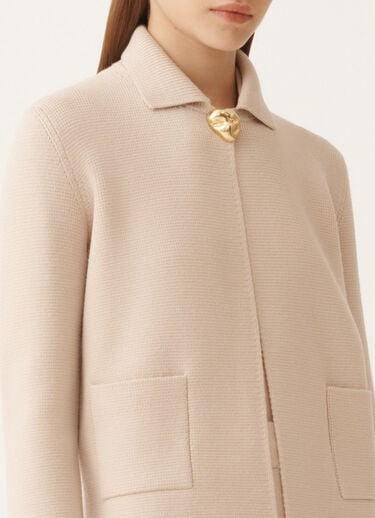 Fabiana Filippi Merino wool jacket, cream PINK GCD215F194D4620000