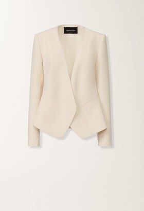 Fabiana Filippi Giacca in cady, burro BIANCO GCD215F208D8700000