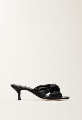 Fabiana Filippi NAPPA MULES WITH KNOT DETAIL BLACK ASD274A926H1400000