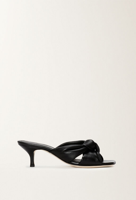 Fabiana Filippi NAPPA MULES WITH KNOT DETAIL BLACK ASD274A926H1400000