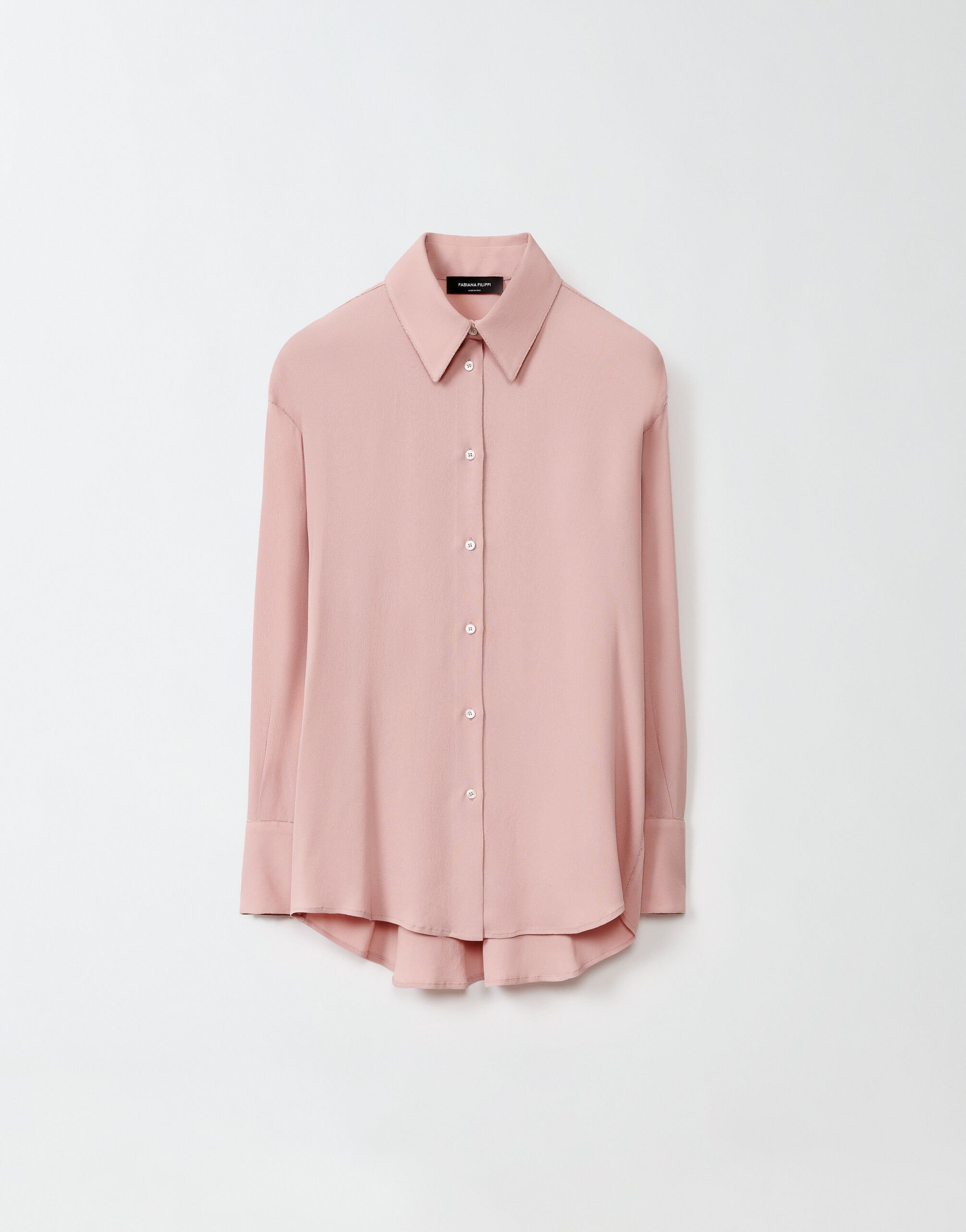 Camicia seta rosa store