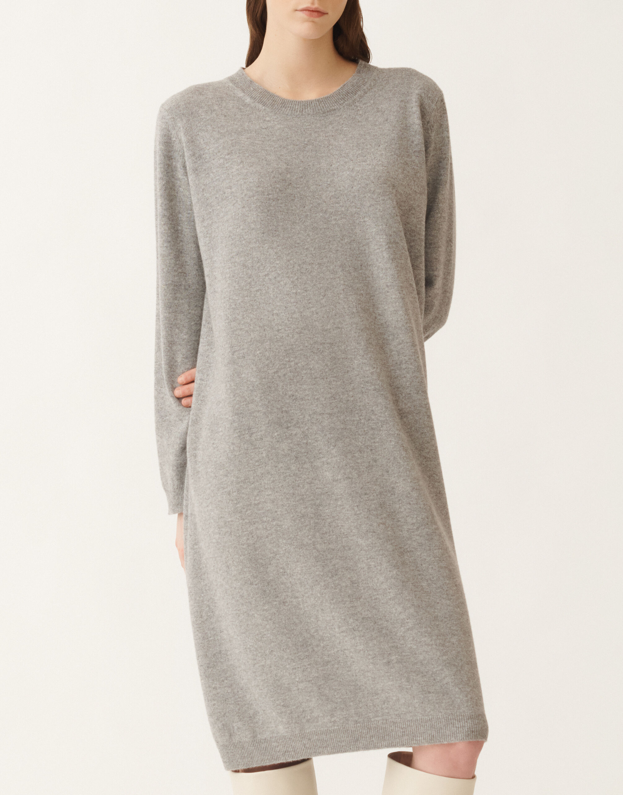 Fabiana Filippi Platinum dress, rock grey GREY ABD215F141L5170000