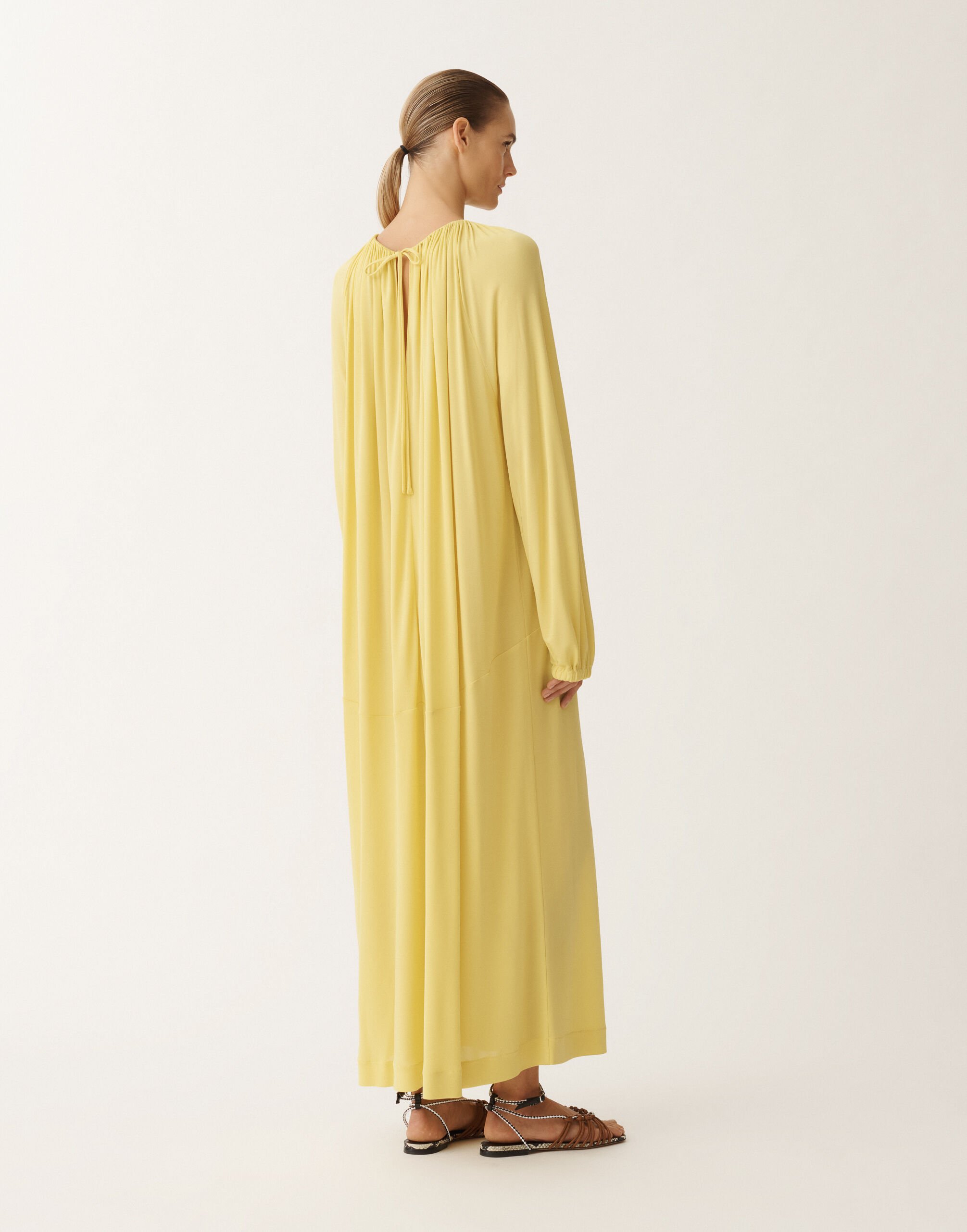 Fabiana Filippi Kleid aus Jersey in Viskose, zederfarben GELB ABD265F189D8060000