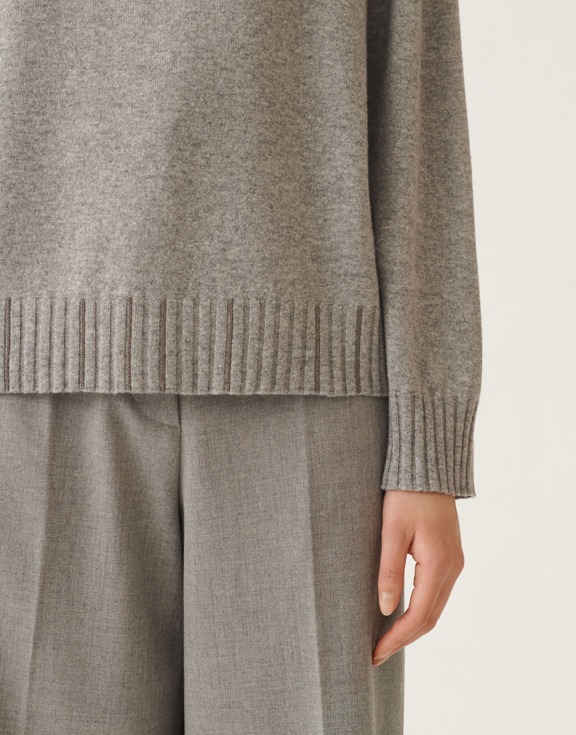 Fabiana Filippi Pullover aus Platinum, Stein Rosa MAD215F028L5170000