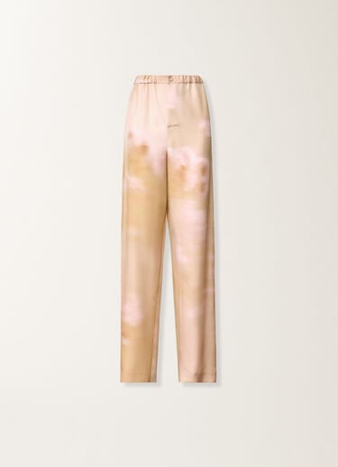 Fabiana Filippi Printed silk twill trousers, memento rosae MEMENTO ROSAE PAD276F806D9720000