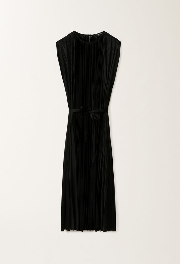 Fabiana Filippi PLEATED JERSEY FLARED DRESS BLACK ABD265F440L2990000