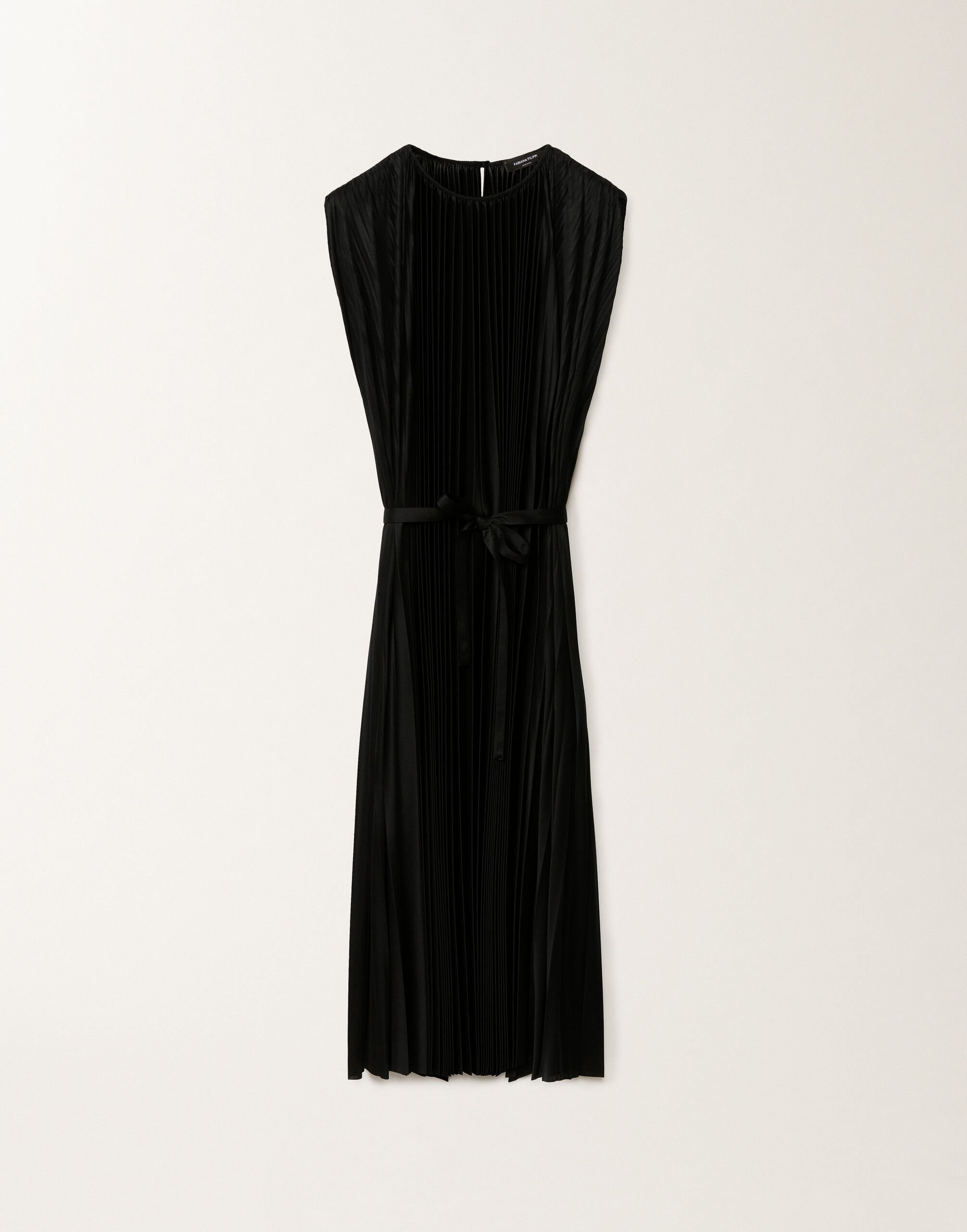 Fabiana Filippi Pleated jersey dress, black BLACK ABD265F440L2990000