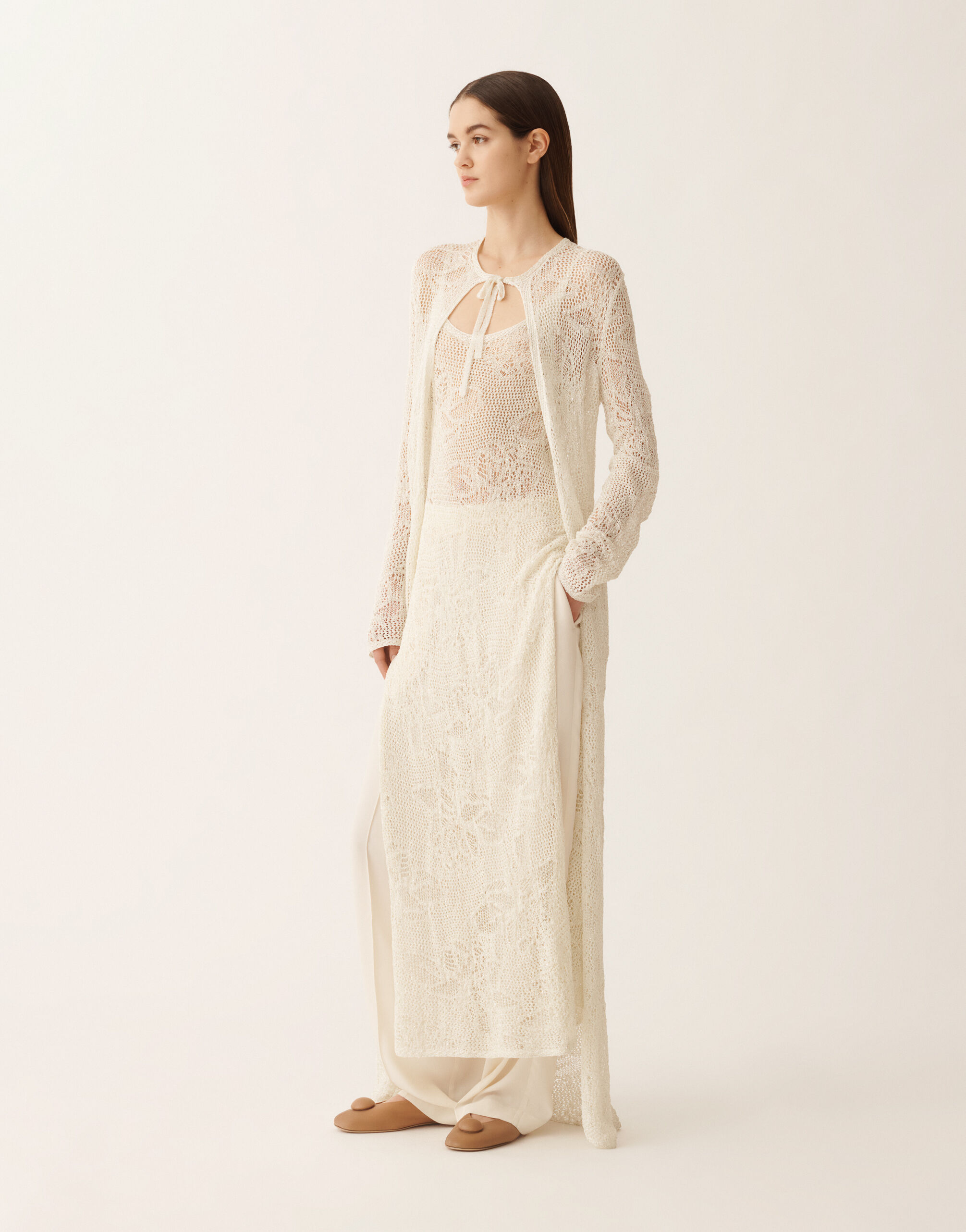 Top lingerie in micro sequins, mastic for Women | Fabiana Filippi®