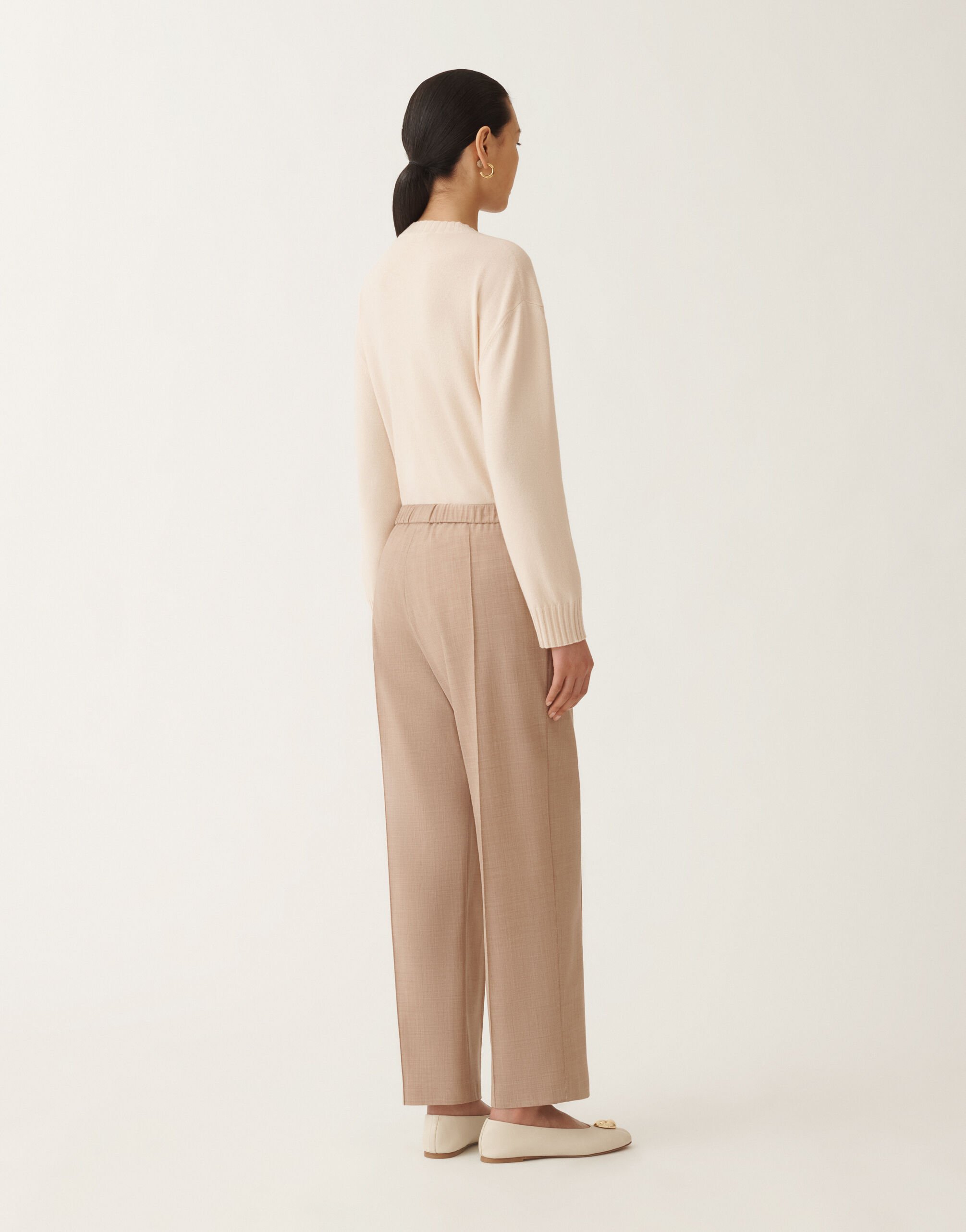 Fabiana Filippi Gubbio cool wool trousers, maple BEIGE PAD215F322L5230000