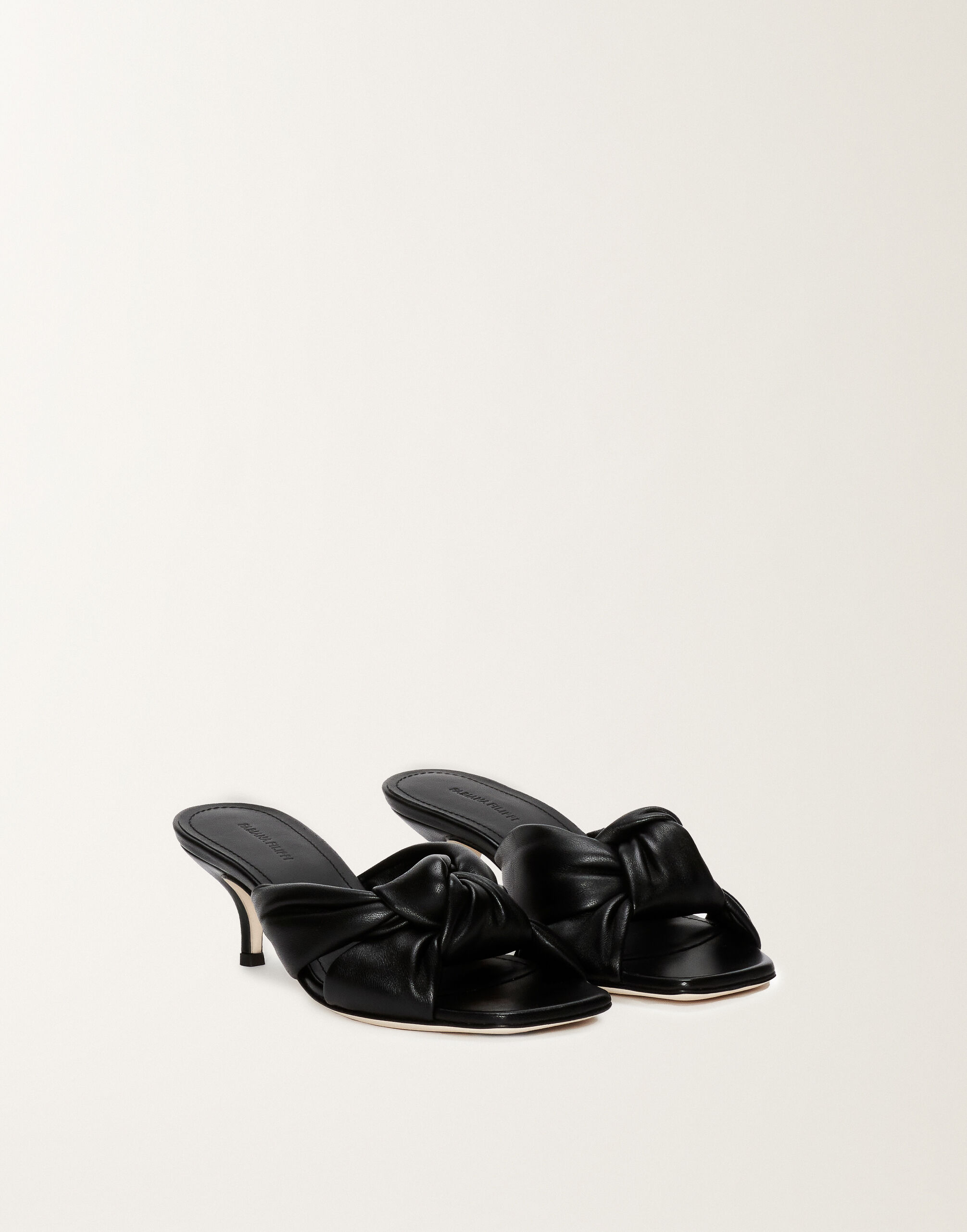 Fabiana Filippi Mule de napa, negro NEGRO ASD274A926H1400000