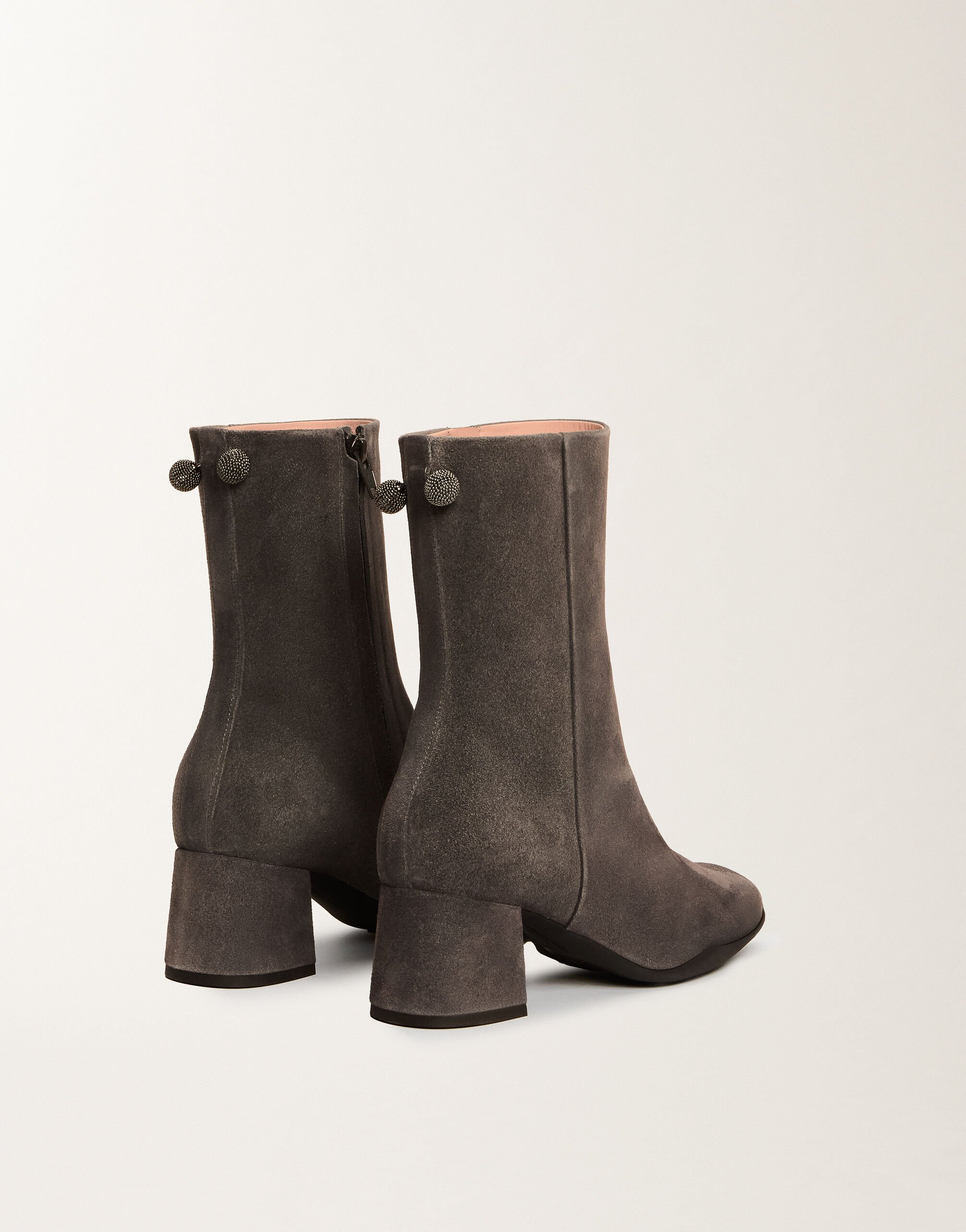Fabiana Filippi Ankle boots in suede, smoke Grey ASD225A969L8290000