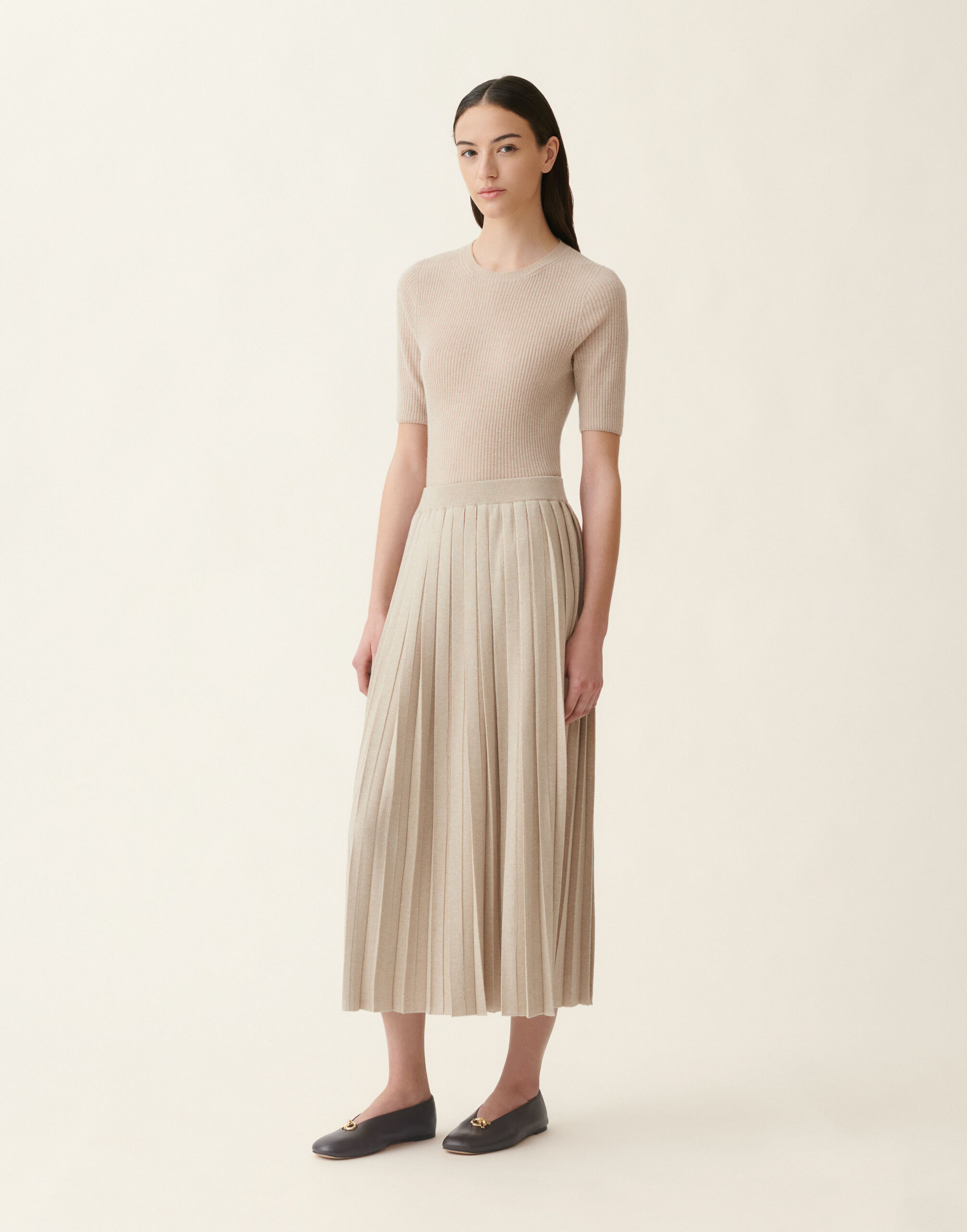 Fabiana Filippi Jupe midi en Platinum, cachà Cachà GND216F339D2300000