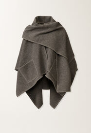 Fabiana Filippi Mantella in lana, roccia GRIGIO SAD215A884L8300000