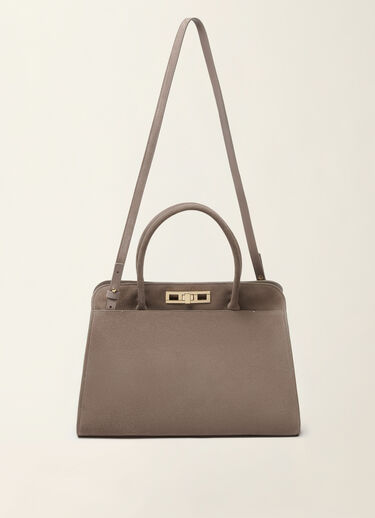 Fabiana Filippi Grand sac à main en daim, moka meringue Moka meringue BGD216A851M5000000