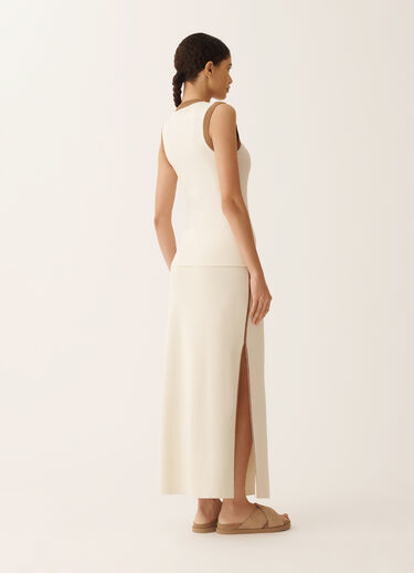 Fabiana Filippi Jersey tank top, butter and wicker BUTTER JED276F582M2240000