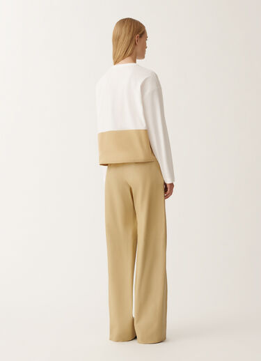 Fabiana Filippi Jersey top, white and gold YELLOW JED265F155L2230000