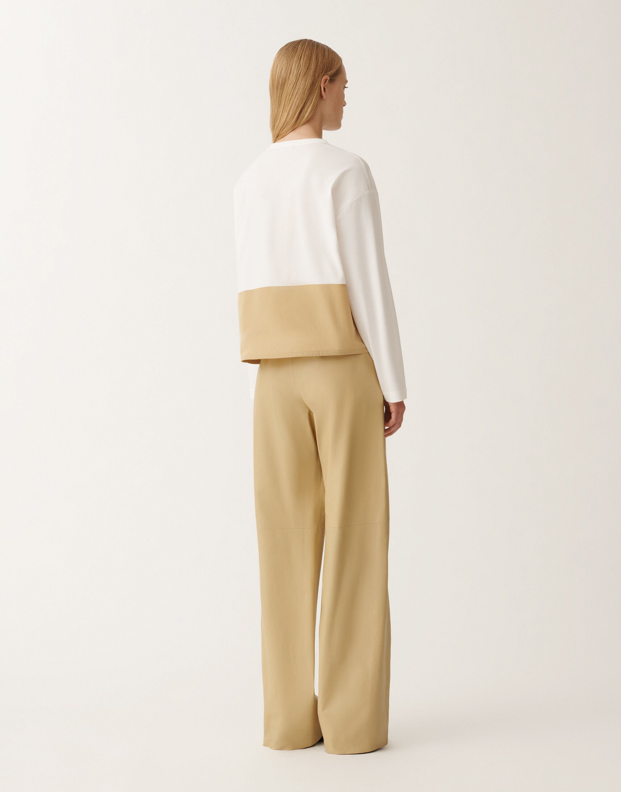 Fabiana Filippi Jersey top, white and gold YELLOW JED265F155L2230000