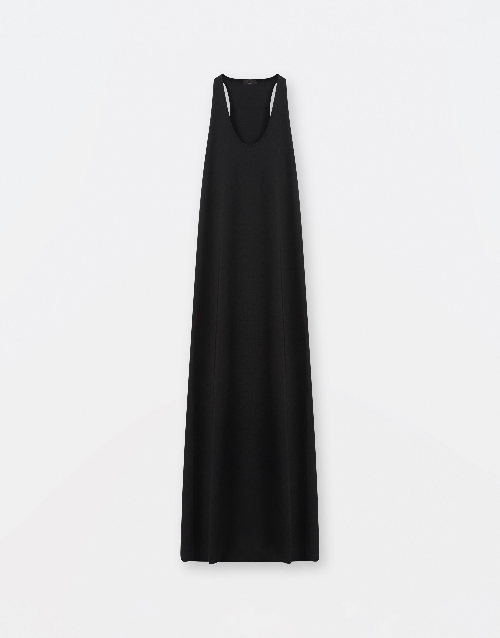 Fabiana Filippi Vestido largo de viscosa, negro ABD274F499H4800000