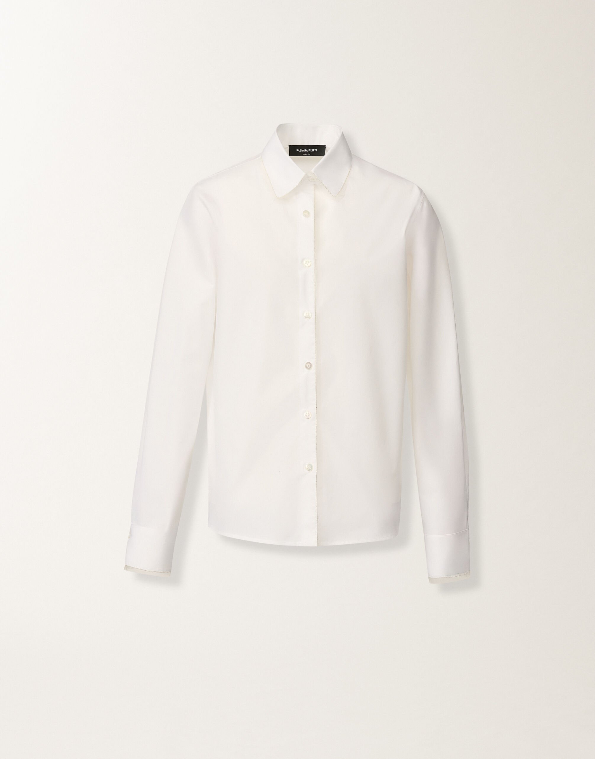 Fabiana Filippi Camicia in popeline, bianco ottico Bianco CAD266F233L5820000