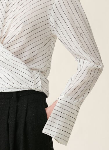 Printed crêpe de chine top, silk white Fabiana Filippi Printed crêpe de chine top, silk white Silk white TPD226F684M3870000