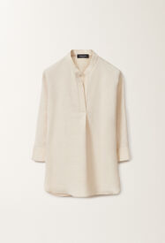 Fabiana Filippi Camicia in lino e viscosa, sabbia light SABBIA CADC02F351H5470000