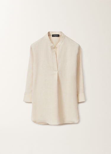 Fabiana Filippi Linen and viscose shirt, light sand SAND CADC02F351H5470000