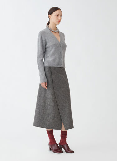 Fabiana Filippi Brushed cashmere cropped cardigan, melange rock MELANGE ROCK MAD264F038N9000000