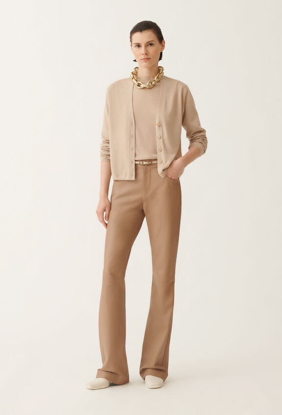 Fabiana Filippi Cashmere and silk cardigan, maple BEIGE MAD215F009N9070000