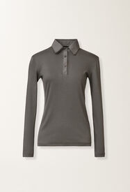 Fabiana Filippi T-shirt in jersey, fumo Grigio JED225F596L6860000