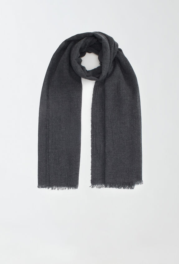 Fabiana Filippi Cashmere scarf, charcoal GREY SAD214A795I9500000