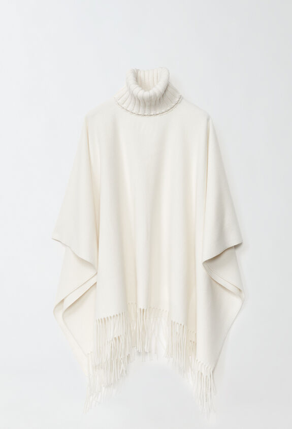 Fabiana Filippi Platinum cape, raffia WHITE SAD214A802I1070000