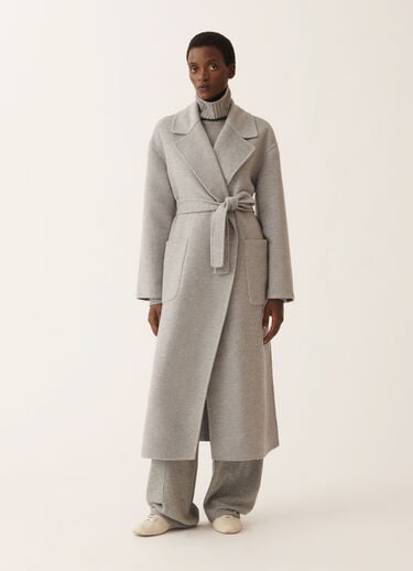 Fabiana Filippi Double-faced wool and cashmere coat, rock Grey CTD225F680L6390000