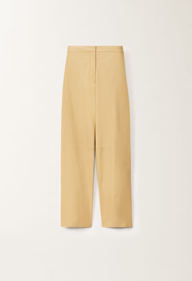 Fabiana Filippi Hose Norcia aus leichtem Nappaleder, gold GELB PLD265F331D7510000
