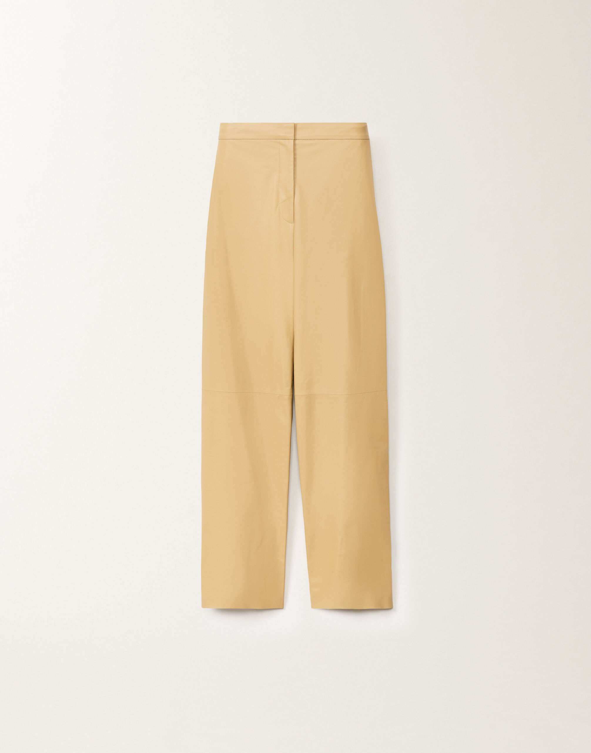 Fabiana Filippi Norcia lightweight nappa leather trousers, gold YELLOW PLD265F331D7510000