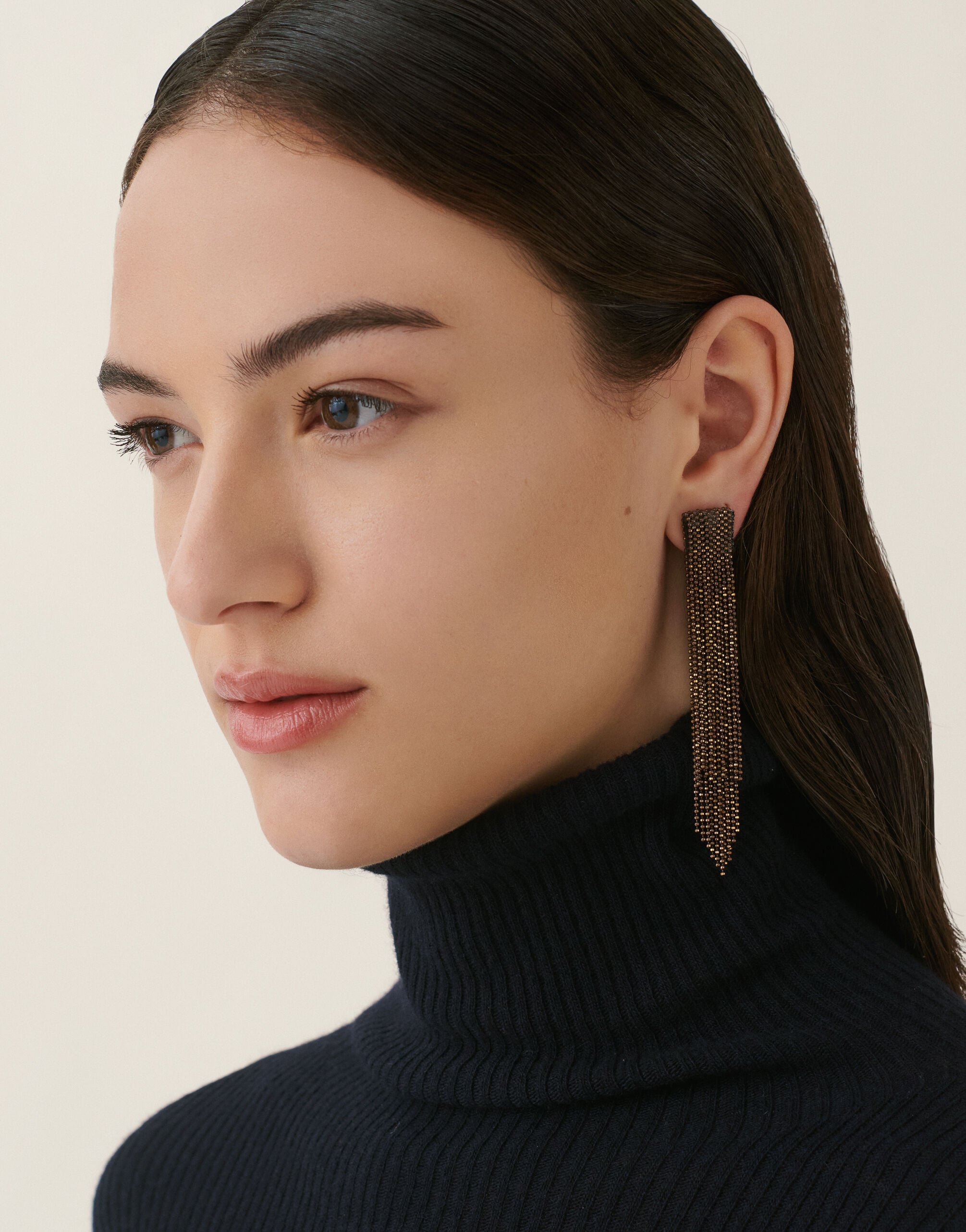 Fabiana Filippi Boucles d’oreilles en filo diamante, marron Marron BXD216A869M5250000