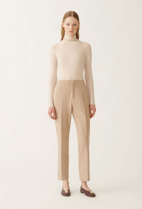 Fabiana Filippi Montefalco buttoned tailoring trousers, maple BEIGE PAD215F326D8920000
