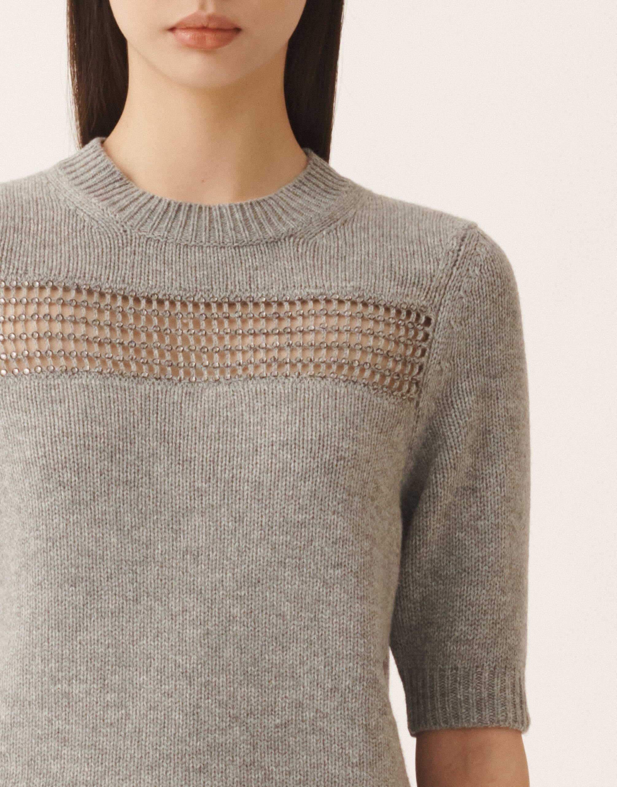 Fabiana Filippi Sweater in Platinum, rock Gray MAD266F490L8990000
