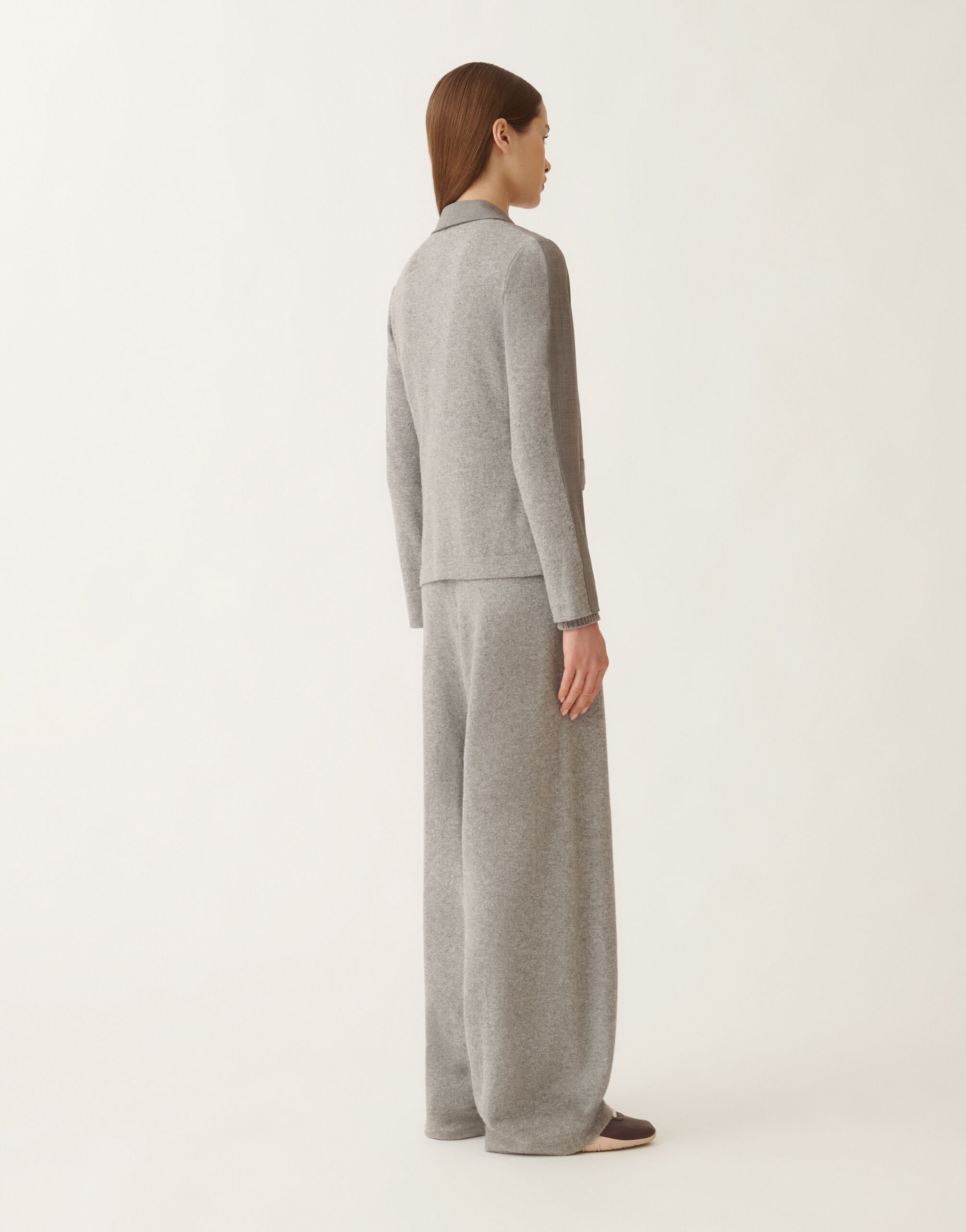Fabiana Filippi Cool wool jacket, melange rock GREY GCD215F201L5650000