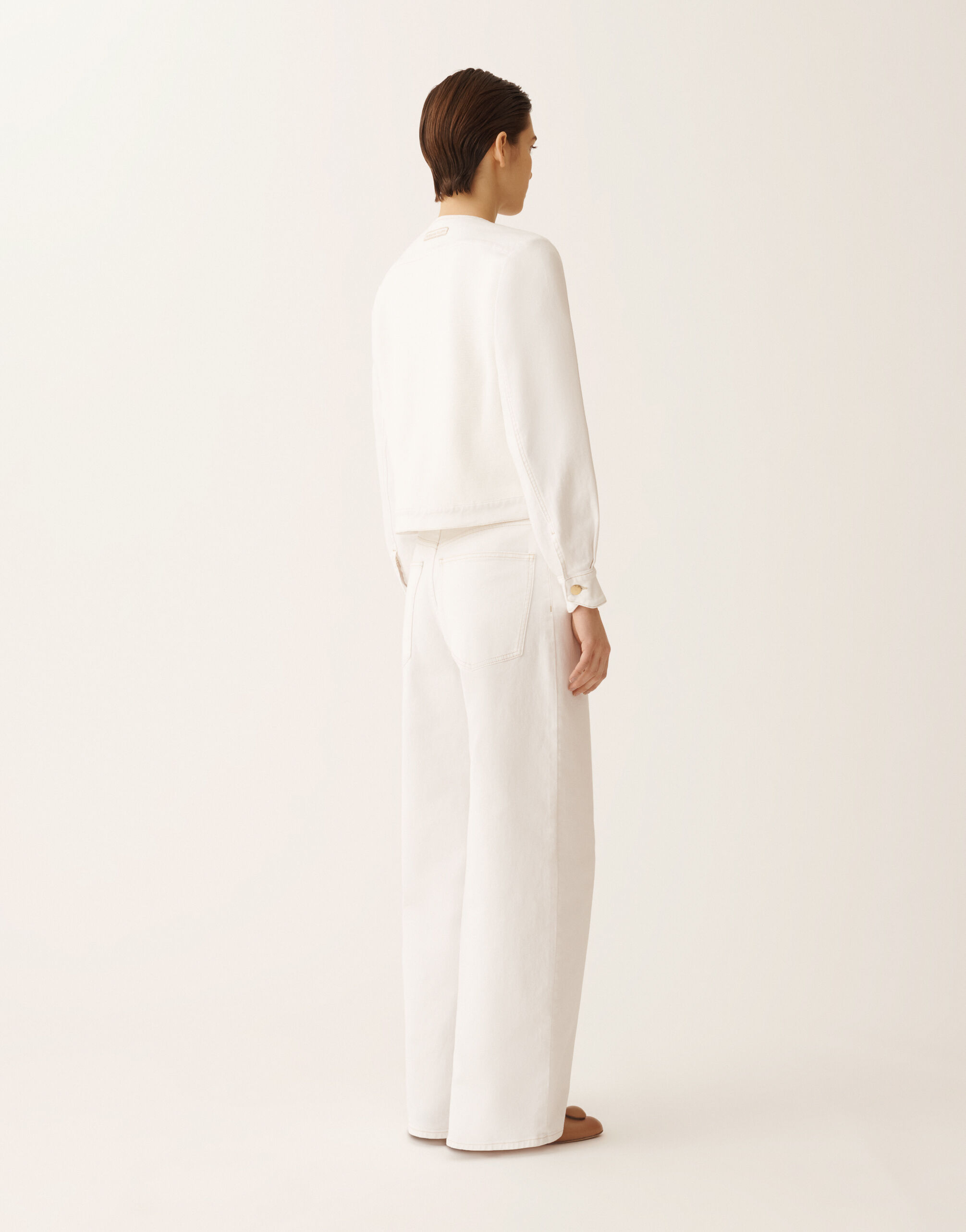Denim jacket, white for Women | Fabiana Filippi®