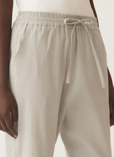 Fabiana Filippi Stretch viscose and linen trousers, steel STEEL PADC02F410H5490000