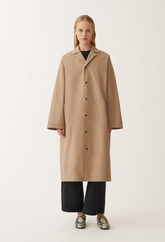 Fabiana Filippi Cotton trench coat, acorn BROWN CTD265F268L1980000