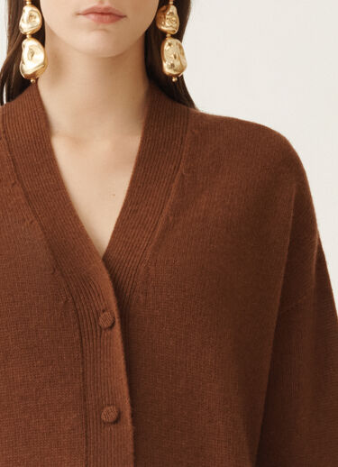 Fabiana Filippi Cardigan aus Kaschmir, Mahagoni Braun MAD215F014N9000000