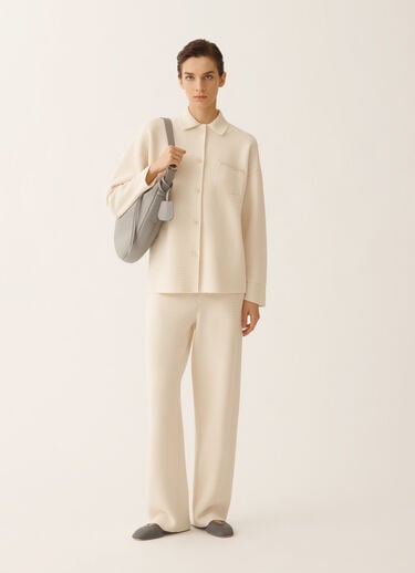 Fabiana Filippi Jogginghose aus Wolle und Baumwolle, in der Farbe Butter Butter PAD266F336D5100000