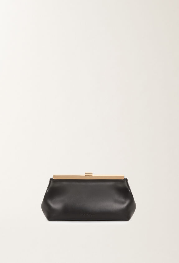 Fabiana Filippi Nappa leather clutch, black BLACK BGD265A849L2120000