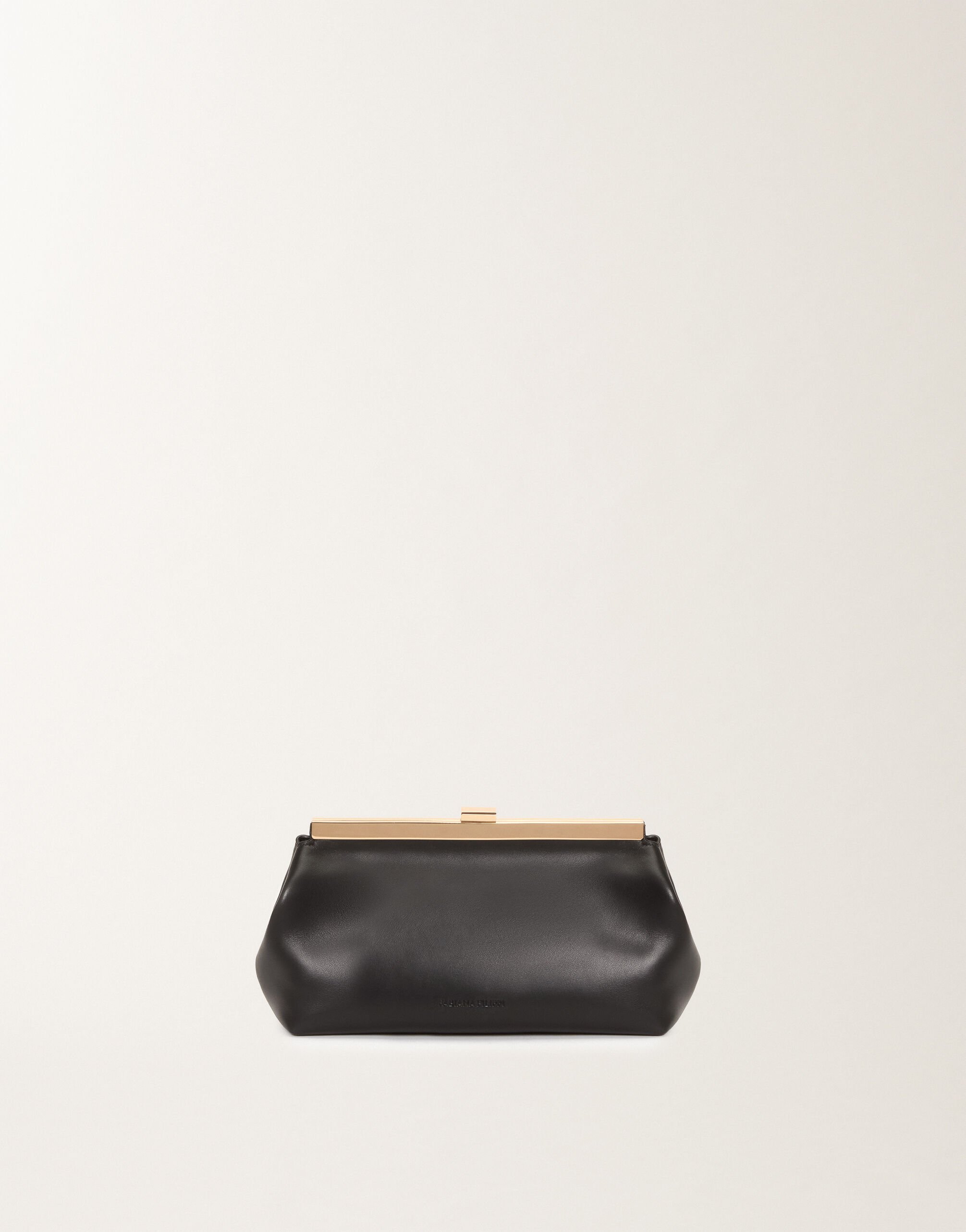 Fabiana Filippi Nappa leather clutch, black BLACK BGD265A849L2120000