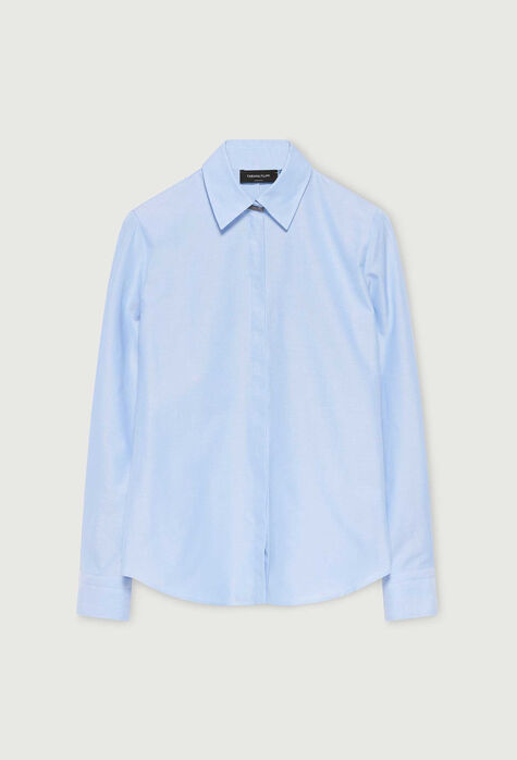 Fabiana Filippi Cotton Oxford Shirt, sky blue CAD274F541D6140000