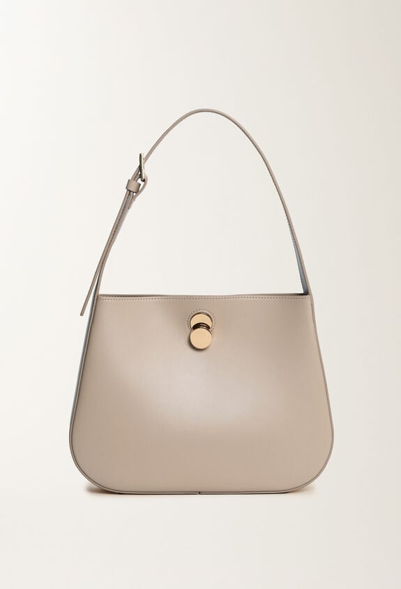 Fabiana Filippi Eclissi small calfskin hobo bag, marble GREY BGD215A858L8030000