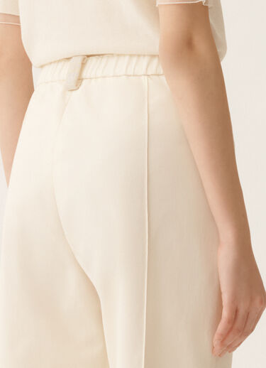 Fabiana Filippi Gubbio joggers in butter-colored cotton gabardine Butter PAD266F322L7840000